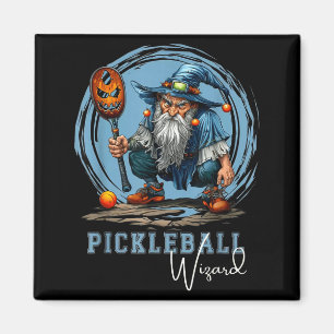 Pickleball wizard funny fantasy sports art magnet