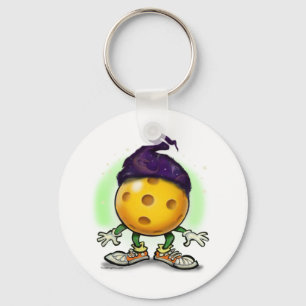 Pickleball Wizard Key Ring