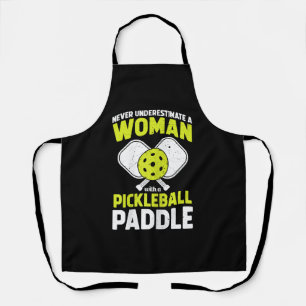 Pickleball Woman Funny Pickleball Player Gift Apron