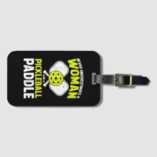 Pickleball Woman Funny Pickleball Player Gift Luggage Tag