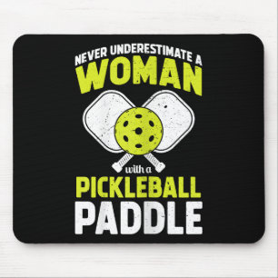 Pickleball Woman Funny Pickleball Player Gift Mouse Mat