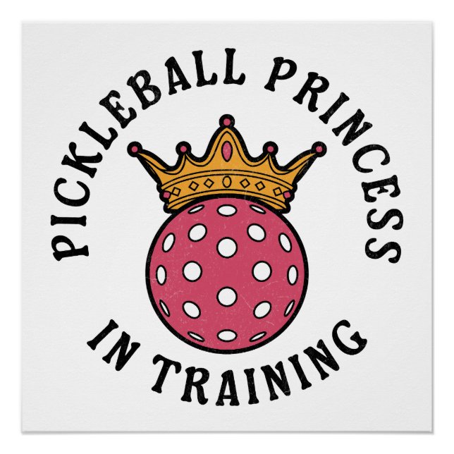 Pickleball Women Funny Poster (Front)
