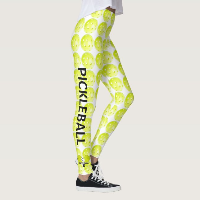 Pickleball Women's Leggings With Paddles Pants (Right)
