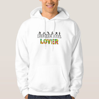 Pickleball Word Male Silhouettes Lover Ball Hoodie