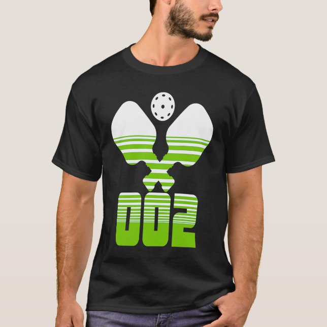 Pickleball Zero Zero Two 002 Players T-Shirt (Front)