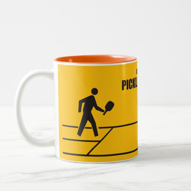 Pickleball Zone Two-Tone Coffee Mug (Left)