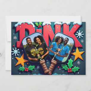 Pickleball🎅Let’s Rally ‘Til the Snow Melts Holiday Card