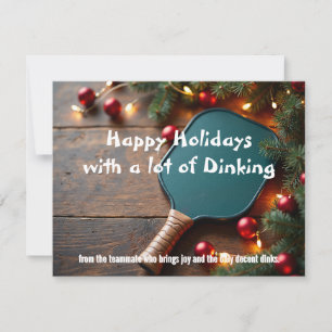 Pickleball🎅Paddle & Pine Holiday Shine Card