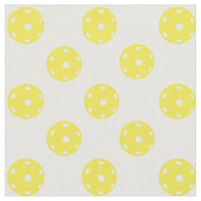 Pickleballs on white fabric (Close Up)