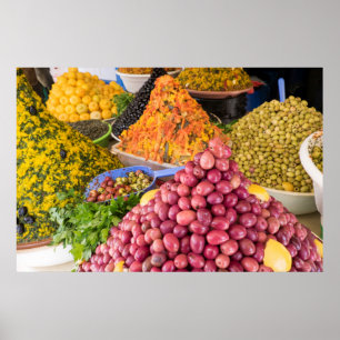 Pickled Food At Market Poster