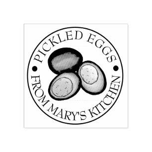 Pickled Hard Boiled Red Beet Eggs Canned By Rubber Stamp