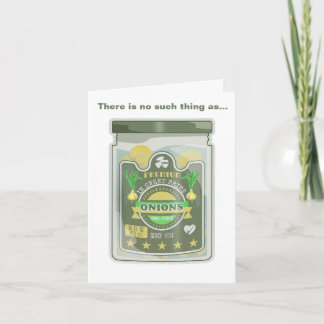 Pickled onions card
