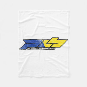 Picklell Distressed Design Blue Yellow Ukraine  Fleece Blanket
