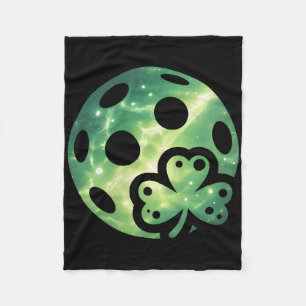 Picklell Irish Shamrock Lucky Clover St Patricks D Fleece Blanket