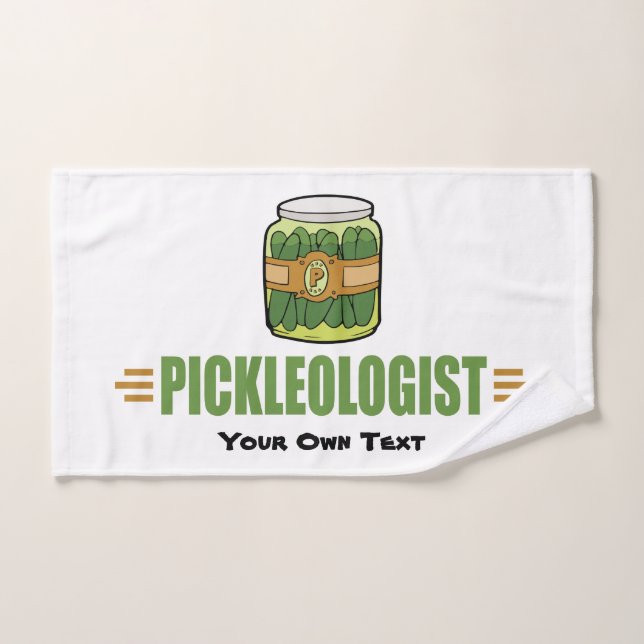 PICKLEOLOGIST Funny Pickle Lovers Hand Towel (Hand Towel)