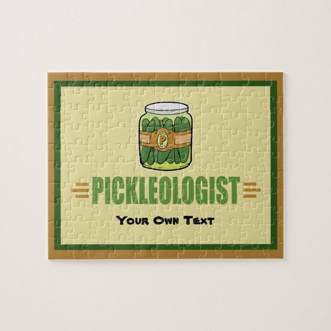PICKLEOLOGIST Funny Pickle Lovers Jigsaw Puzzle (Horizontal)