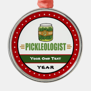 PICKLEOLOGIST Funny Pickle Lovers Metal Tree Decoration