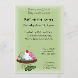 Pickles and Ice Cream Invitation