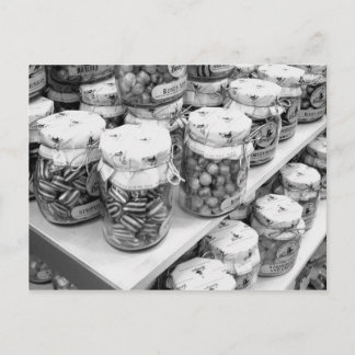 Pickles and Sweets in Jars postcard