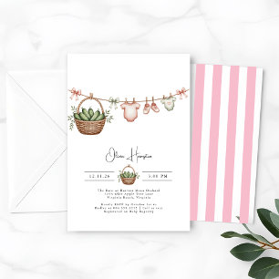 Pickles Cucumber Green pregnancy Baby Shower Invitation