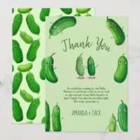 Pickles Cucumber Green Whimsical Baby Shower