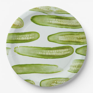 Pickles Green Paper Plate
