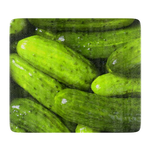 Pickles Love Green Pickles Cutting Board (Front)