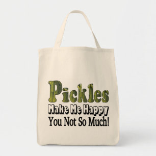 Pickles Make Me Happy Tote Bag