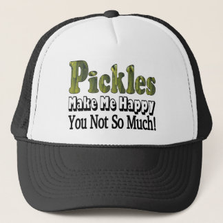 Pickles Make Me Happy Trucker Hat