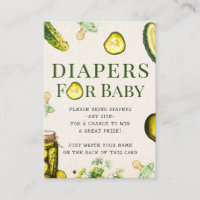 Pickles + Pacifiers Baby Shower Diaper Raffle