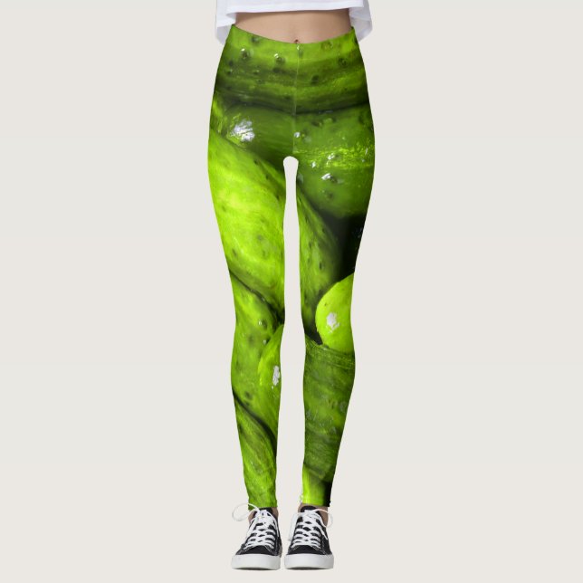Pickles Pickle Lover Gift Pickle Ball Personalise Leggings (Front)