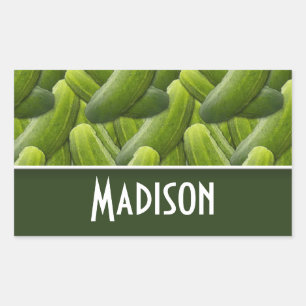 Pickles; Pickle Pattern Rectangular Sticker