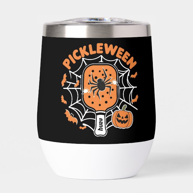 Pickleween Funny Spooky Halloween Pickleball Sport (Front)