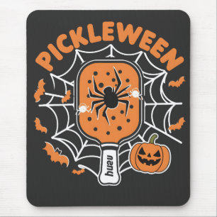 Pickleween Funny Spooky Halloween Pickleball Sport Mouse Mat