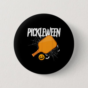 Pickleween Halloween Pickleball 6 Cm Round Badge