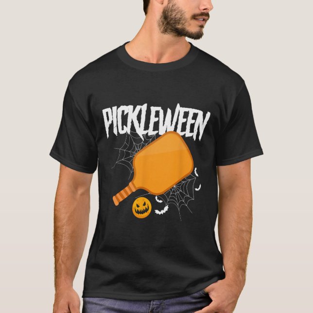 Pickleween Halloween Pickleball Costume Halloween T-Shirt (Front)
