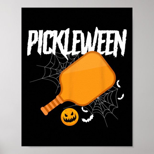 Pickleween Halloween Pickleball  Poster (Front)