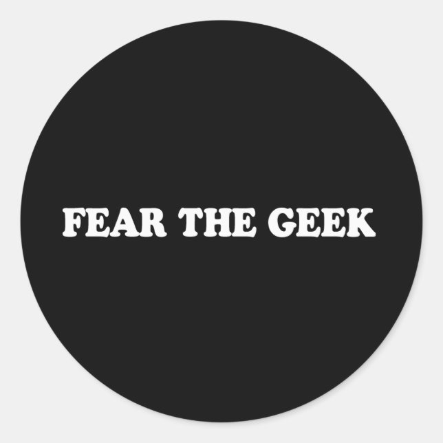 Pickup Line - FEAR THE GEEK T-SHIRT Classic Round Sticker (Front)