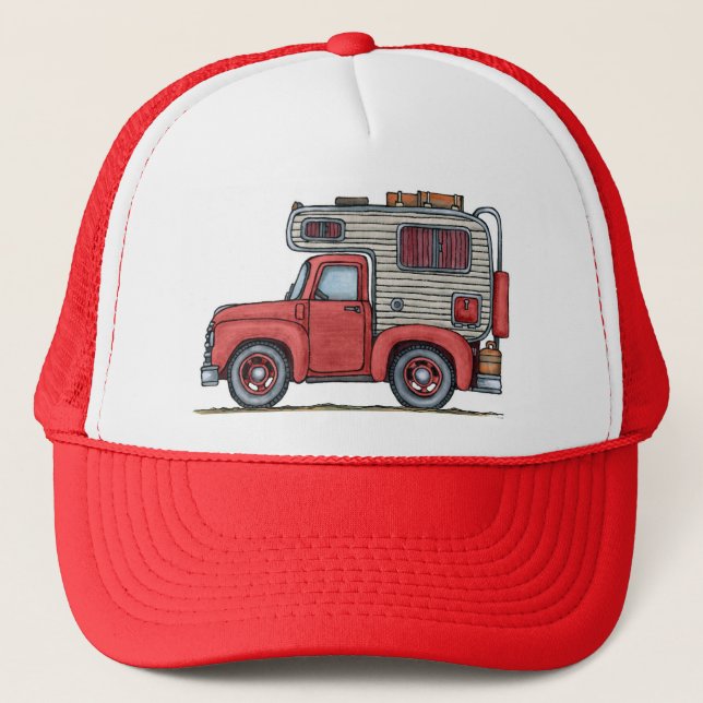 Pickup Truck Camper RV Hats - Customised (Front)