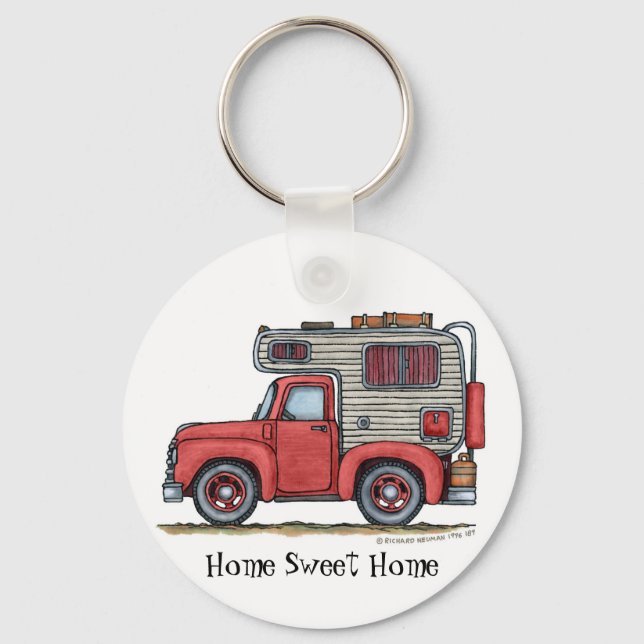 Pickup Truck Camper RV Key Chains HSH (Front)