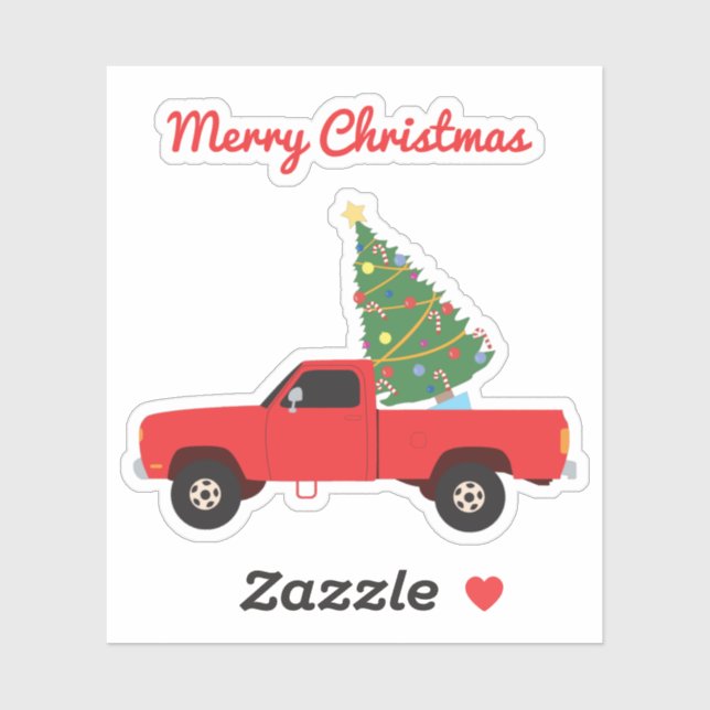 Pickup Truck Christmas Tree (Sheet)