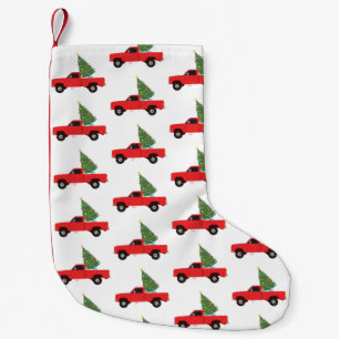 Pickup Truck Christmas Tree Small Christmas Stocking
