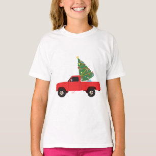 Pickup Truck Christmas Tree T-Shirt