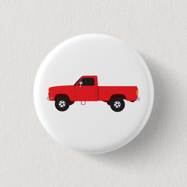 Pickup Truck Transportation Trucks 3 Cm Round Badge (Front)