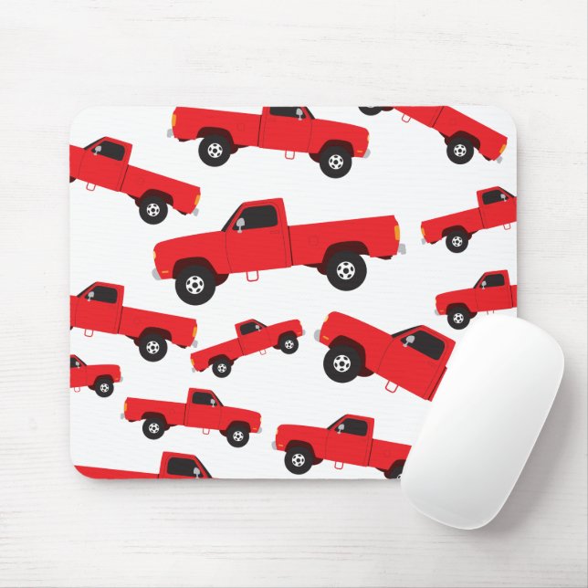 Pickup Truck Transportation Trucks Mouse Mat (With Mouse)