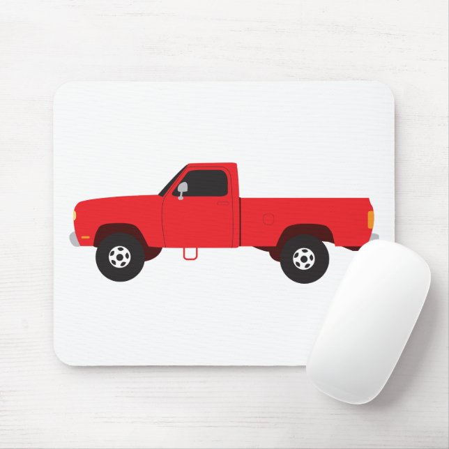 Pickup Truck Transportation Trucks Mouse Mat (With Mouse)