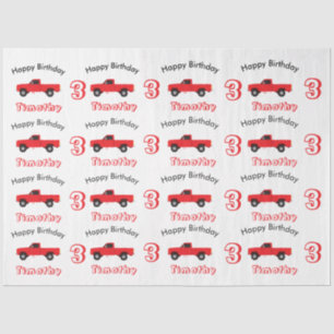 Pickup Truck Transportation Trucks Name & Age Tissue Paper