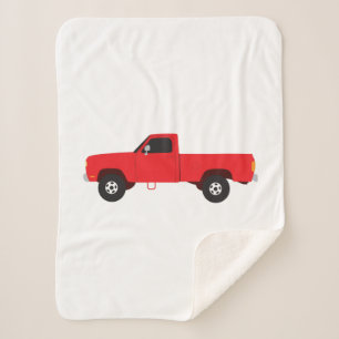 Pickup Truck Transportation Trucks Sherpa Blanket