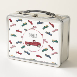 Pickup Trucks Cute Vehicles Car Transportation  Metal Lunch Box