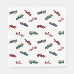 Pickup Trucks Cute Vehicles Car Transportation Napkin
